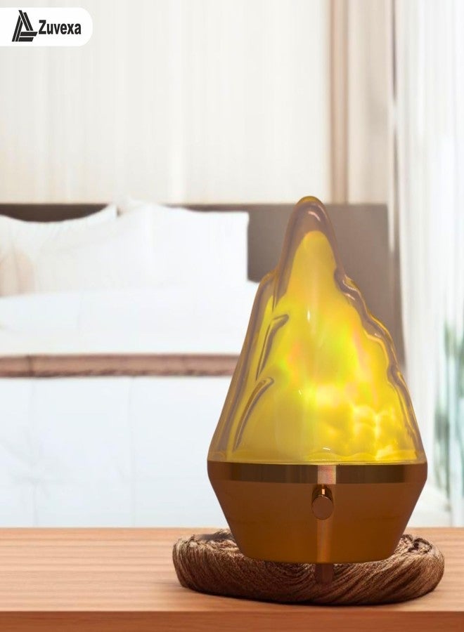 Zuvexa Classic Mountain Table Lamp - Acrylic Flame Mountain Lamp, Dynamic Atmosphere LED Light with Remote & Touch Control, 16-Color Changing Night Lamp for Home & Bedroom Decor - Image 5